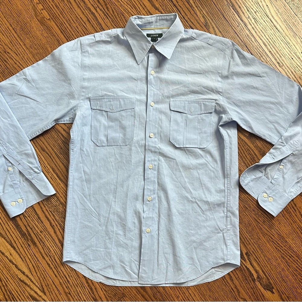 J. Crew Light Blue Casual Button Down Shirt